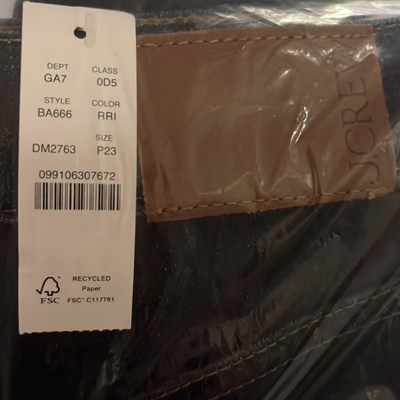 J.Crew Petite High-rise '90s classic straight-fit jean in Dark Resin Rinse Wash - Picture 10 of 10